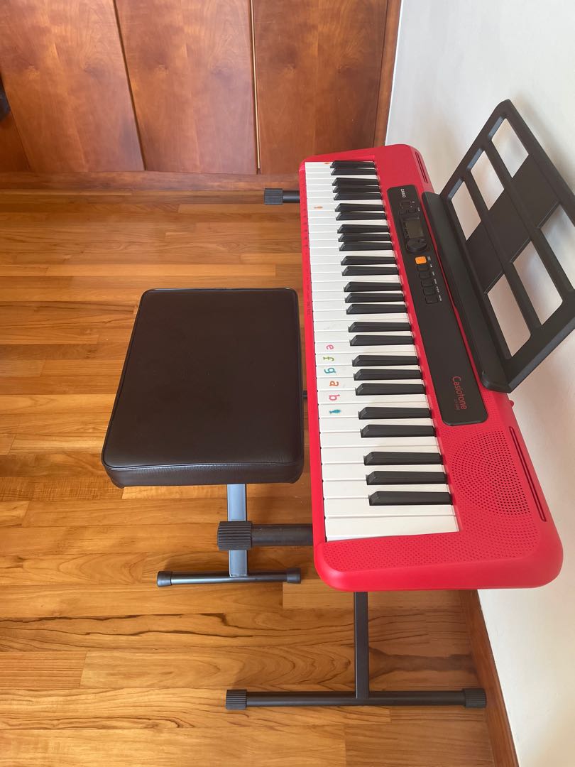 Casio Keyboard CTS200 with bench and stand free, Hobbies & Toys, Music