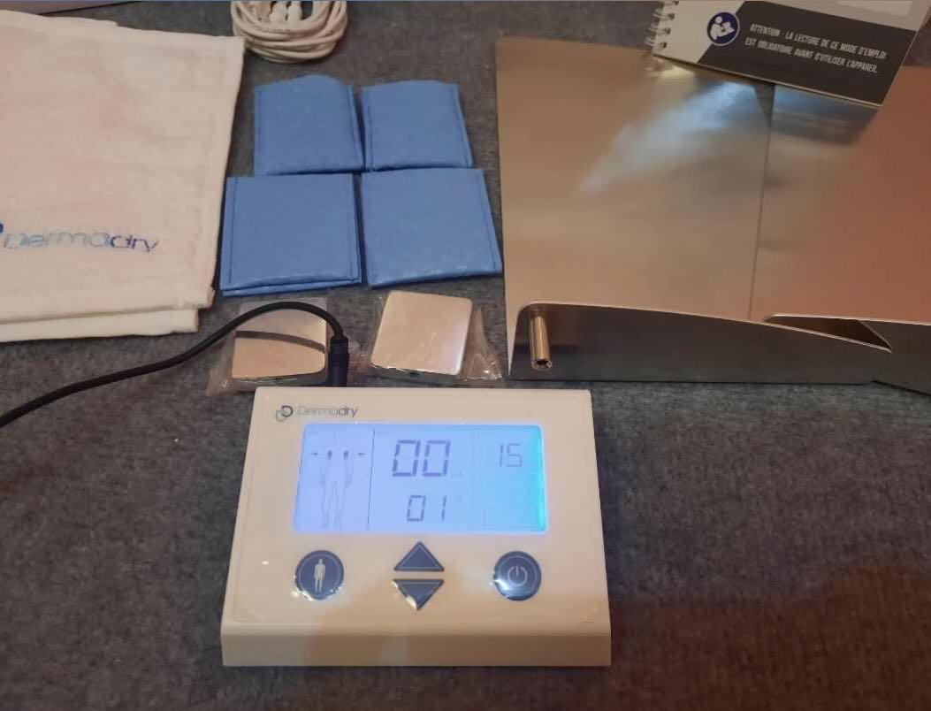 Dermadry Total (Complete: Hands, Feet, Underarms) Iontophoresis Machine ...