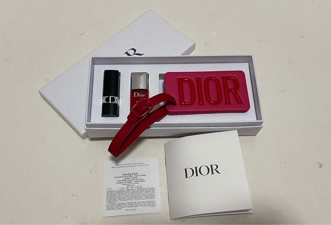dior luggage tag