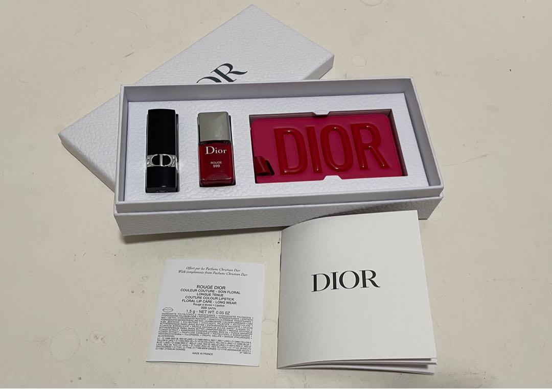 Lipstick Nail Polish Luggage Tag Gift Set