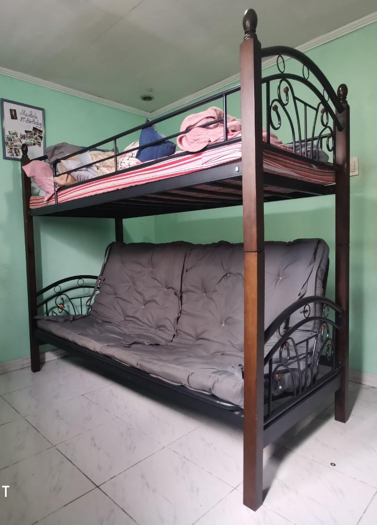 Double deck bed sofa Furniture Home Living Furniture Bed