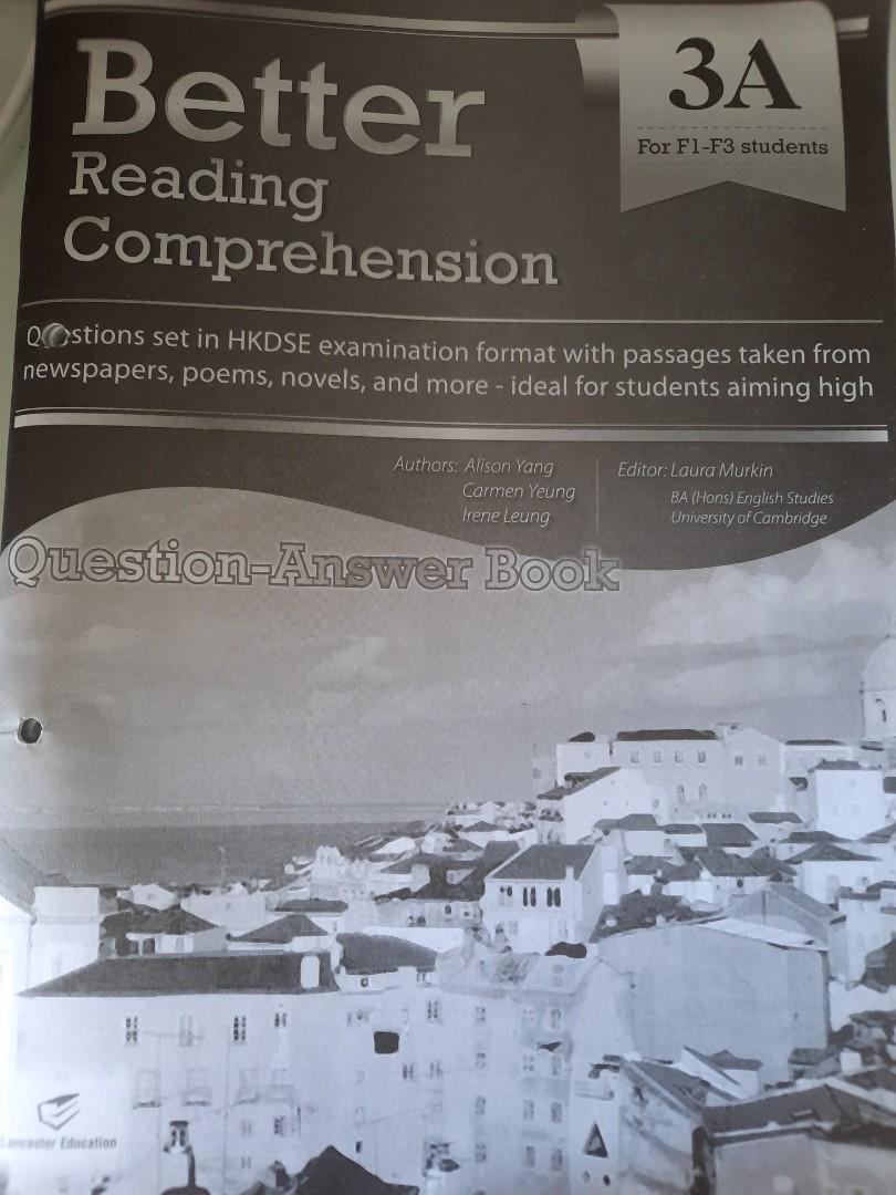 Form 3 English reading exercise, 興趣及遊戲, 書本 & 文具, 書本及雜誌 - 補充練習 - Carousell
