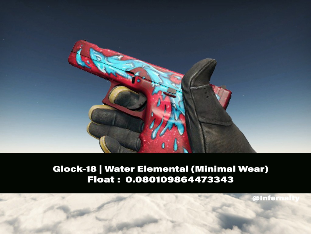 Glock-18 Water Elemental MW CSGO SKINS KNIVES, Video Gaming, Gaming ...