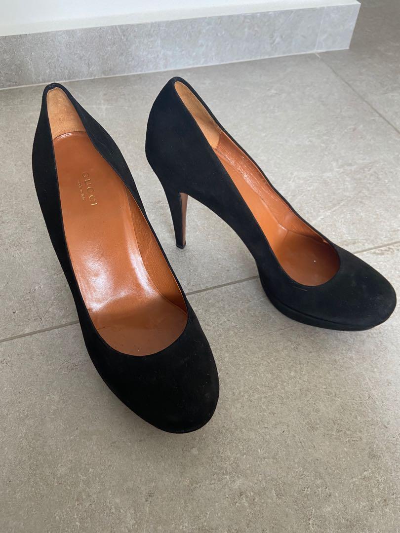 Gucci black high heels shop