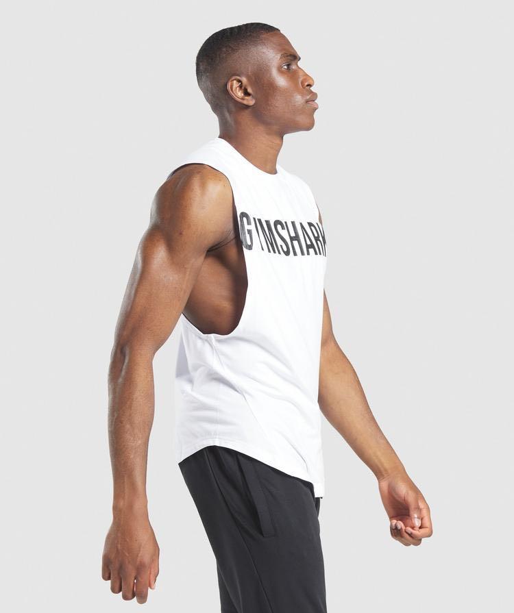 GymShark Bold Drop Arm Tank, Men's Fashion, Tops & Sets, Tshirts