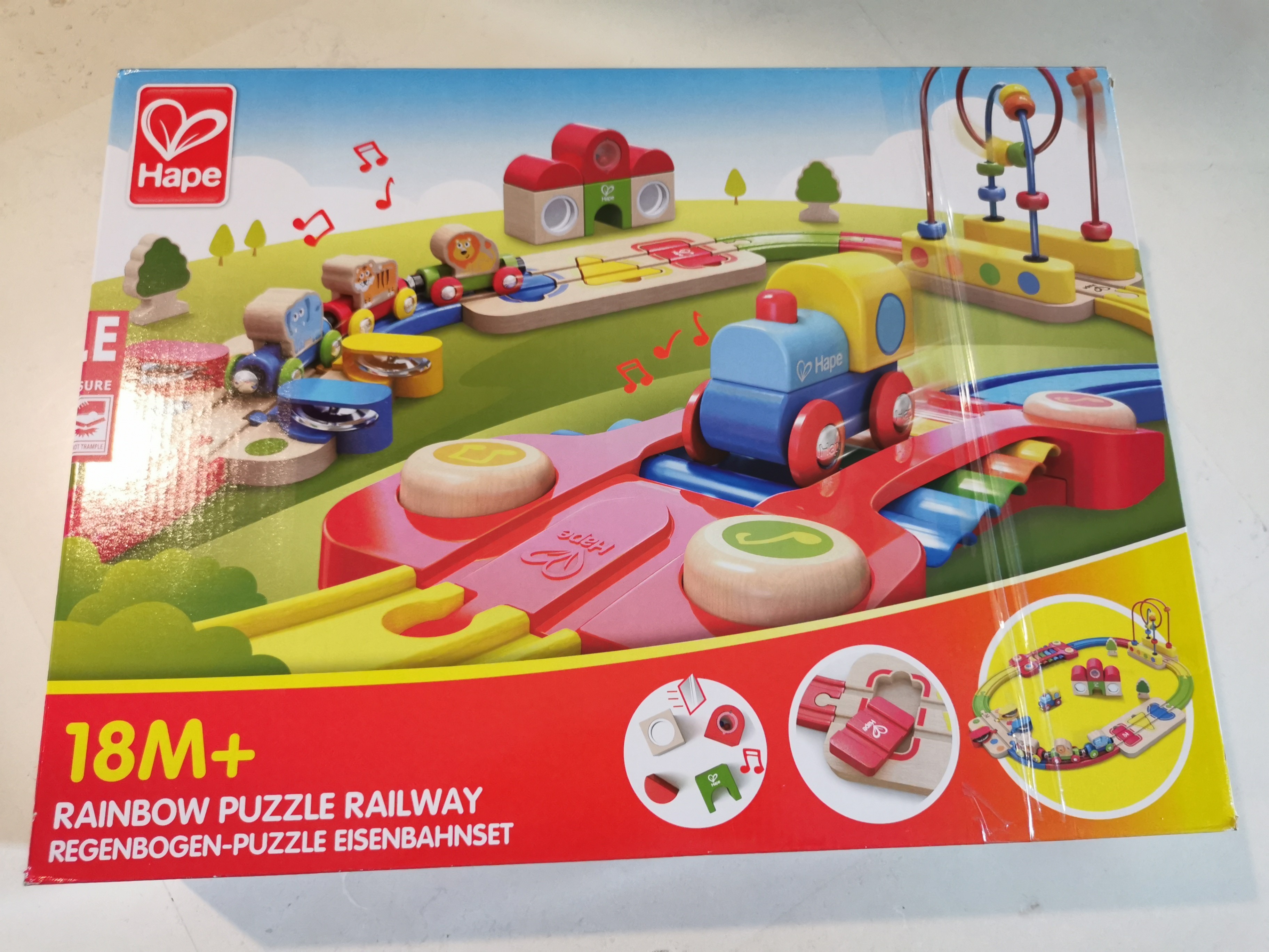  Hape Rainbow Puzzle Railway : Toys & Games