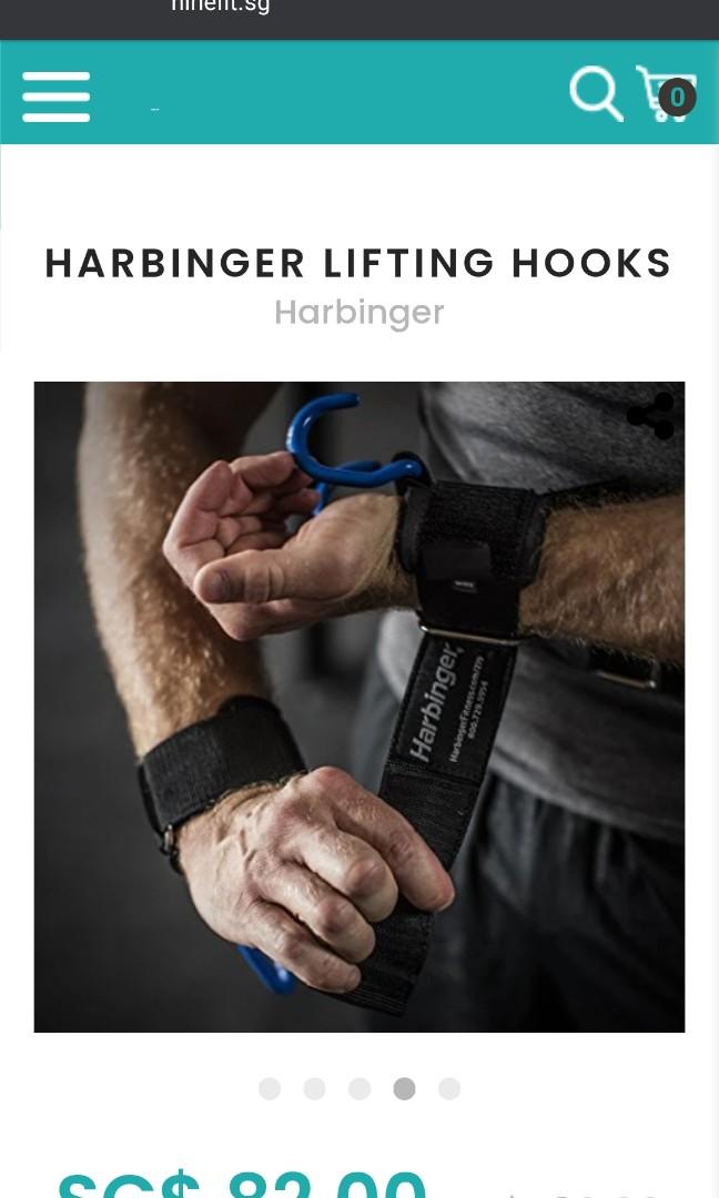 Harbinger Lifting Hooks, Sports Equipment, Exercise & Fitness, Weights