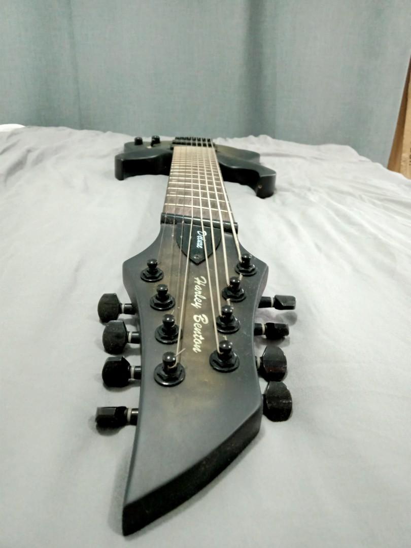 Harley Benton deluxe neckthru 8 string electric guitar, Hobbies & Toys