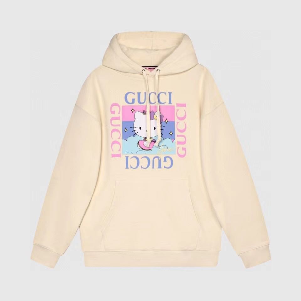 Hello Kitty x #Gucci Hoodie Cotton, Women's Fashion, Coats, Jackets and ...