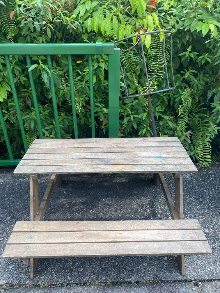 IKEA picnic bench, Furniture & Home Living, Furniture, Tables & Sets on