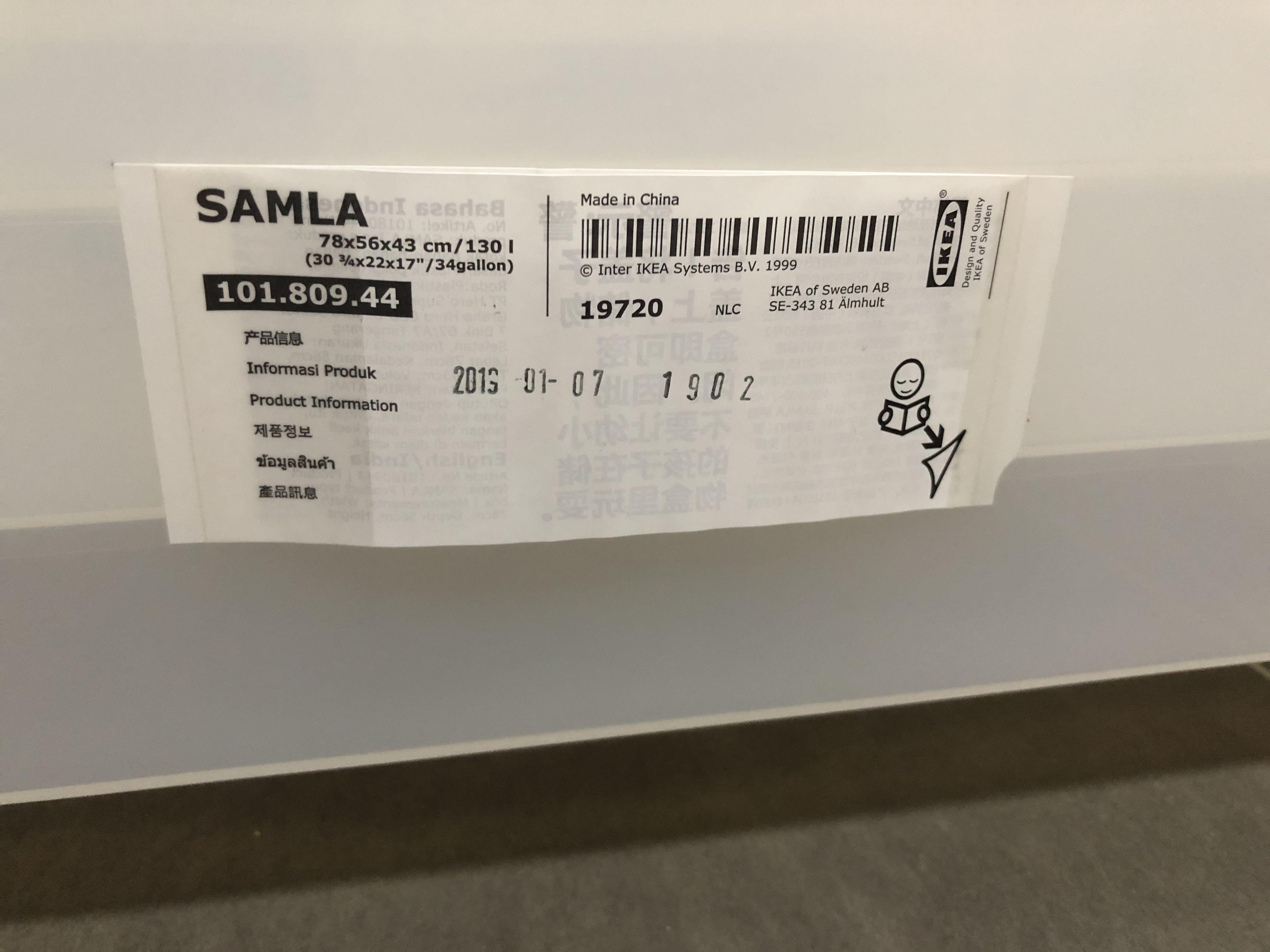 IKEA Storage / Moving Boxes, Furniture & Home Living, Home Improvement