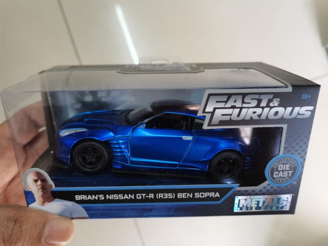 Jade 1/32 Fast & Furious Brian'S Nissan Gt-R (R35) Ben Sopra Diecast Car,  Hobbies & Toys, Toys & Games On Carousell