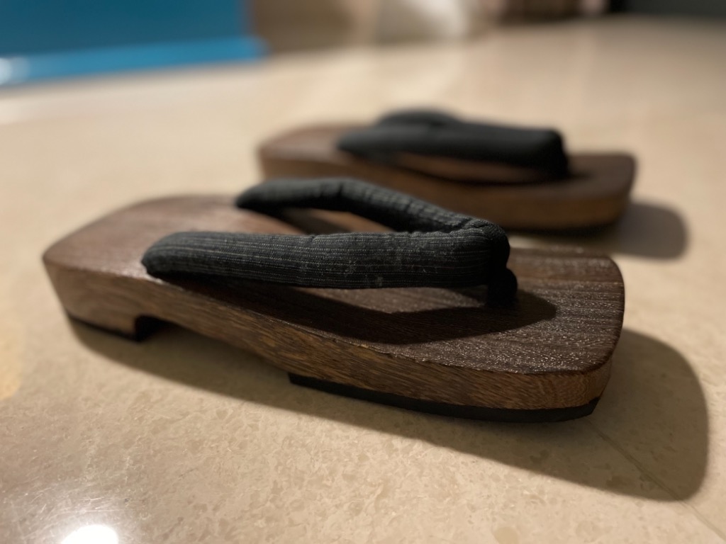 Japanese slippers wooden store