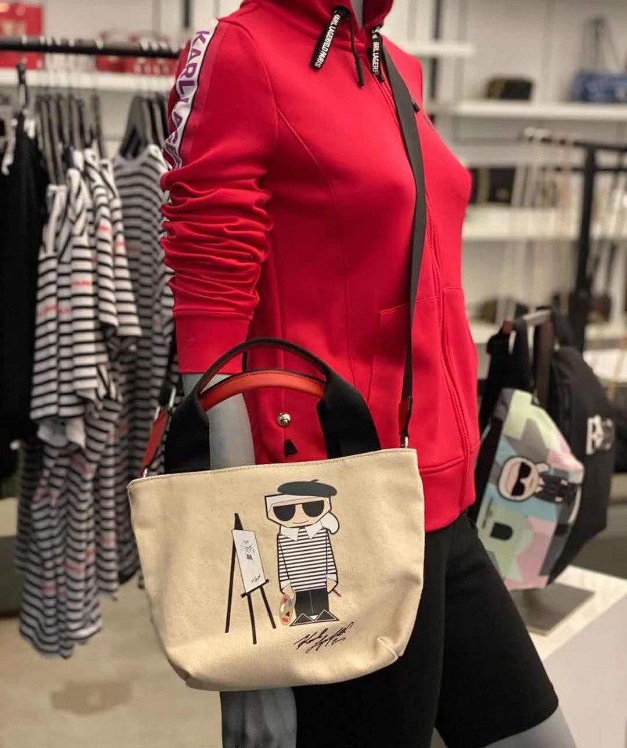 Karl Lagerfeld Kristen Canvas Small Crossbody Bag Original