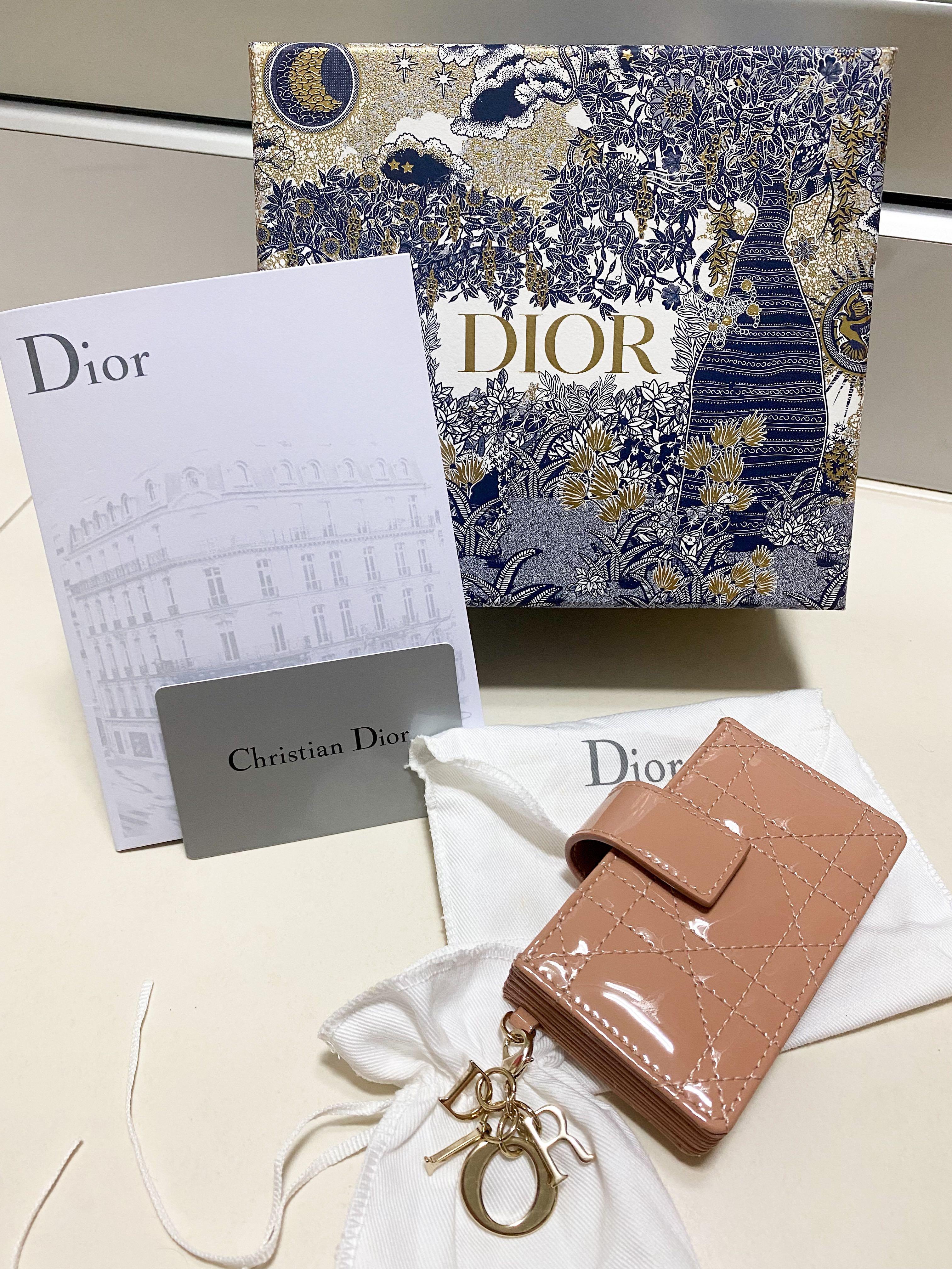 Lady dior gusseted card holder sales