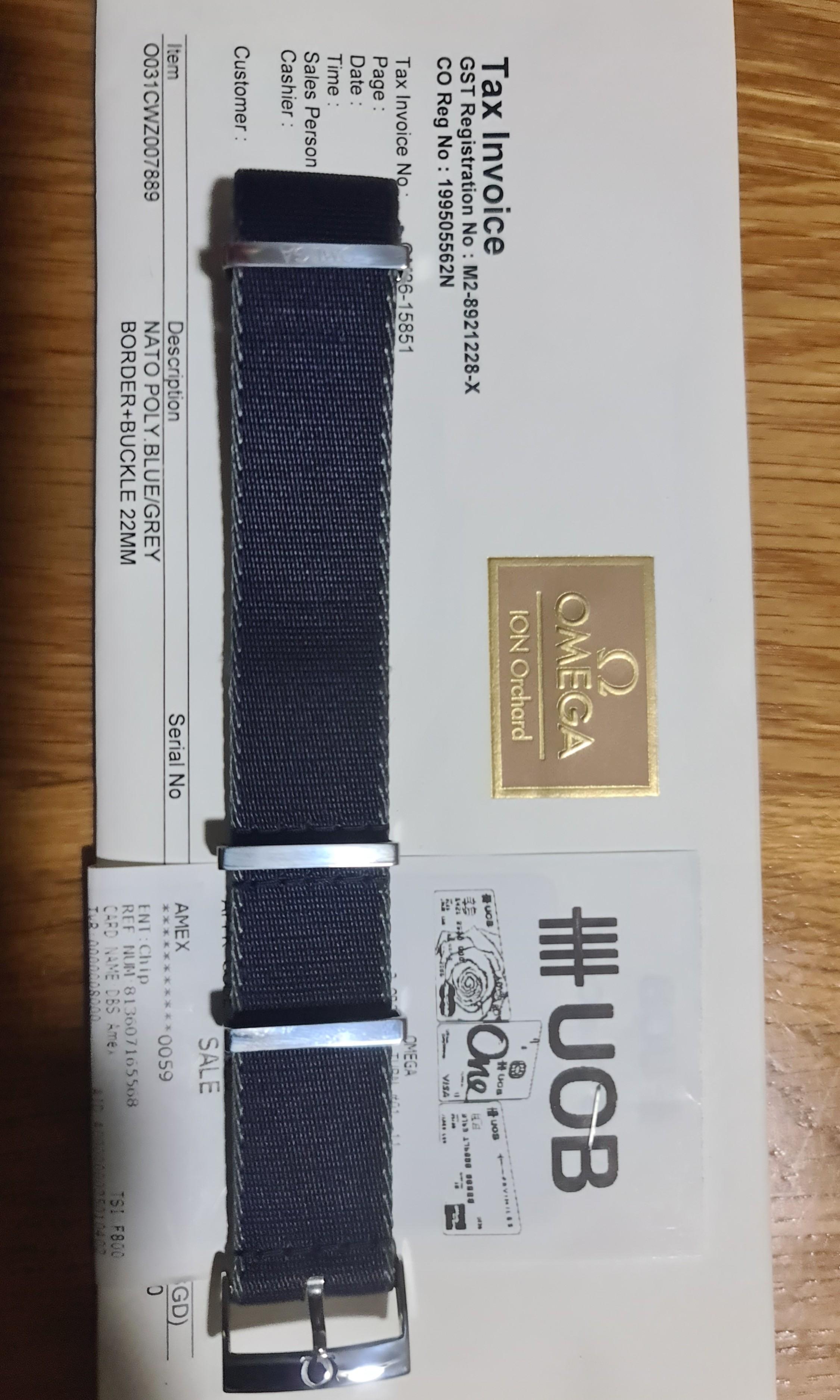 Like new original Omega Nato Strap 