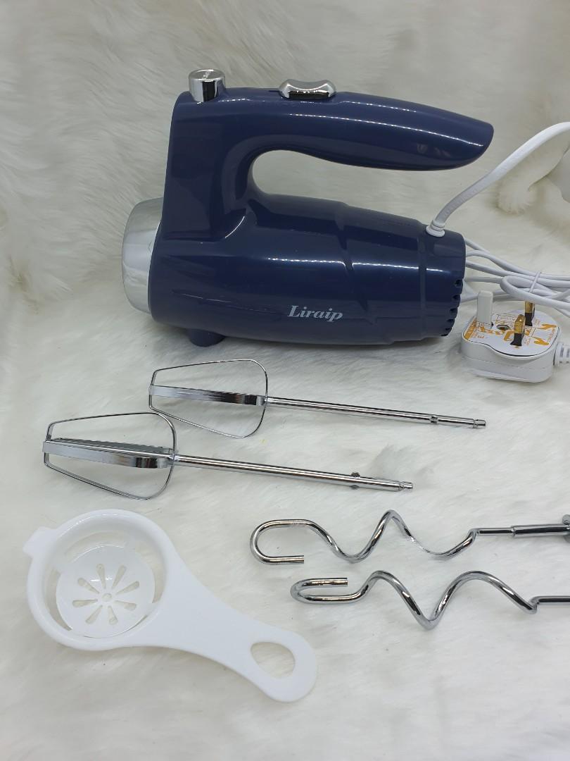 Liraip Hand Mixer Electric Whisk 5 Speed Handheld Mixer for Whipping Mixing Cookies Brownies Cakes and Dough with 4 Accessories Blue