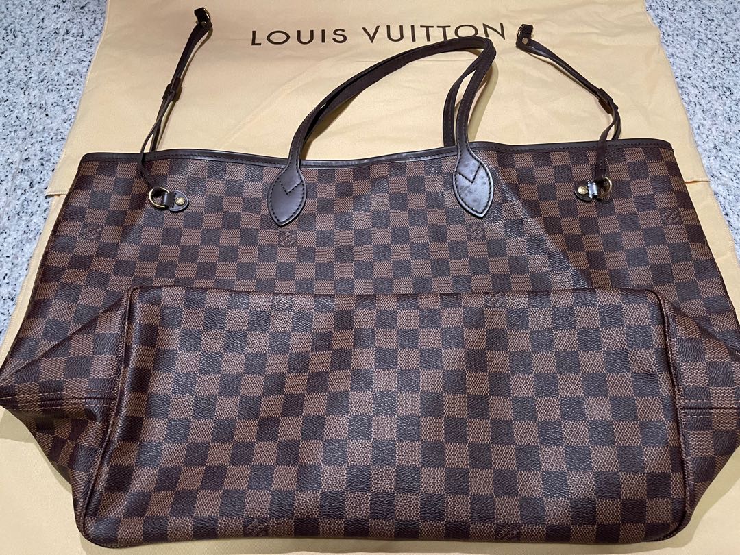 Shop Louis Vuitton NEVERFULL Neverfull Mm Tote Bag (M45686, M45685