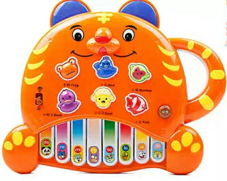 Animal piano toy top