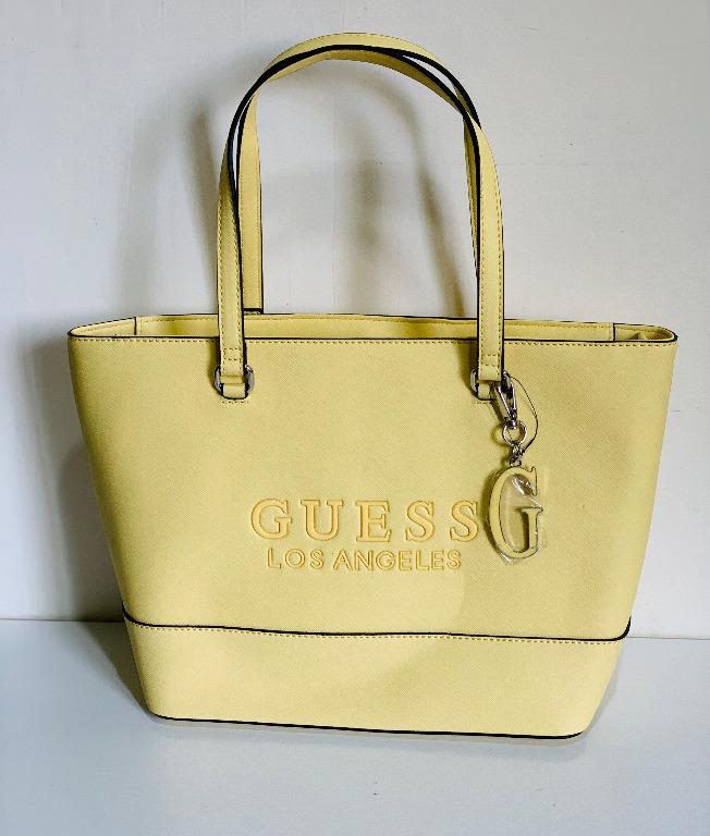 Guess purse yellow best sale