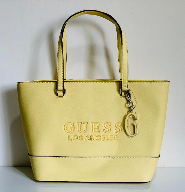 NEW GUESS RODNEY YELLOW CARRYALL SHOPPER SATCHEL TOTE BAG PURSE SALE