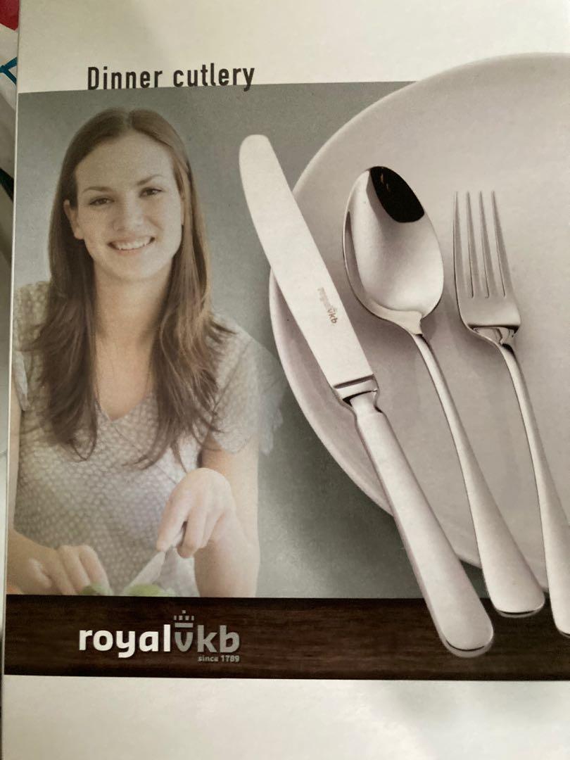 New Royal vkb Dinner Cutlery 4 Sets, Furniture & Home Living ...