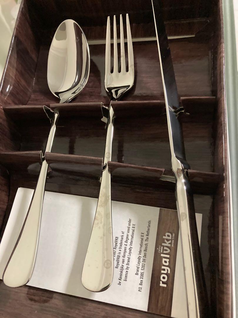 New Royal vkb Dinner Cutlery 4 Sets, Furniture & Home Living ...