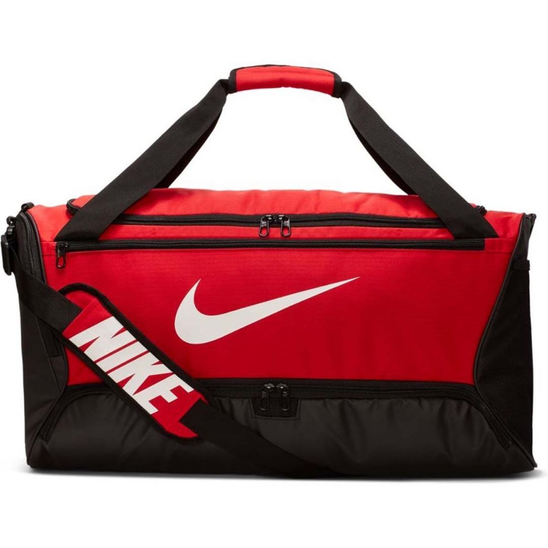 Nike large duffle bag red brand new, Fesyen Pria, Tas & Dompet , Tas