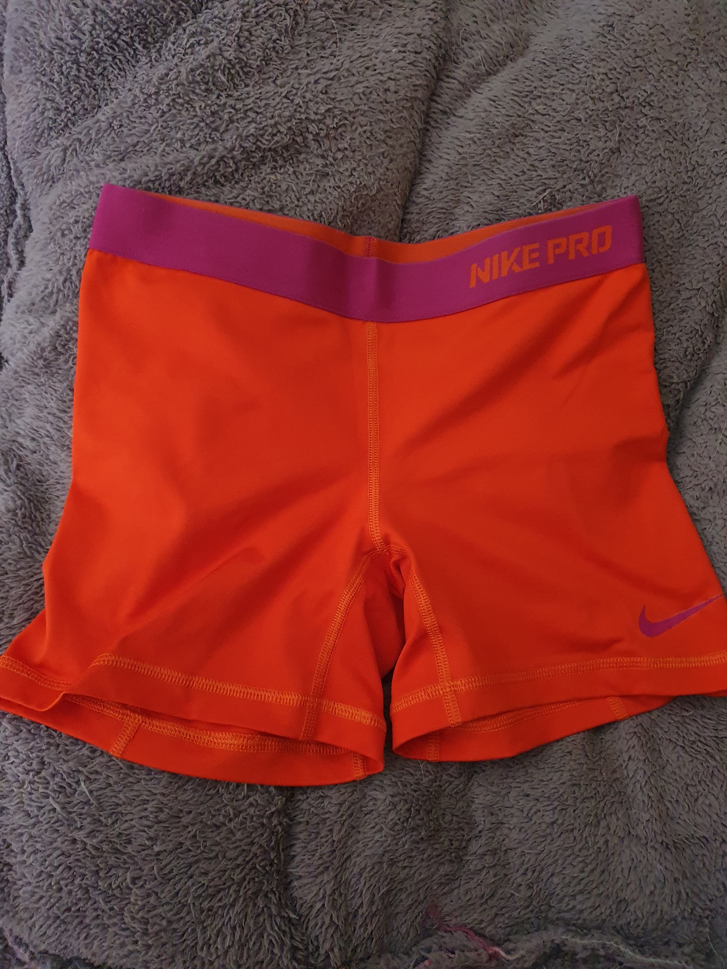 Nike Pro Shorts (orange and pink 