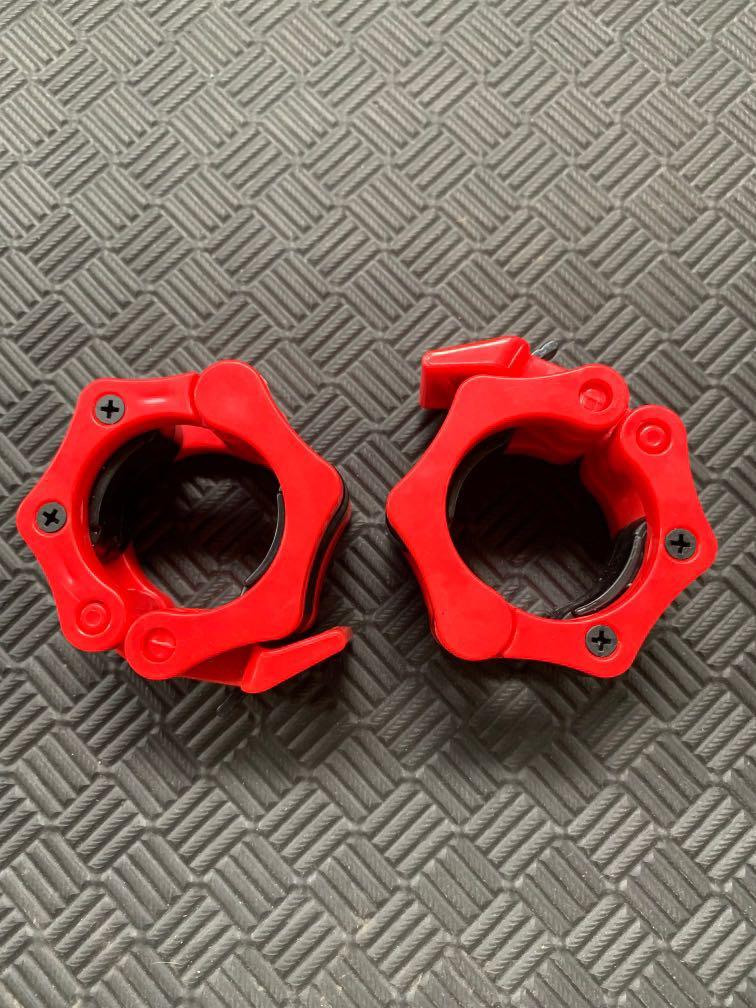 Olympic Bar Clamps (2 inches hole), Sports Equipment, Exercise