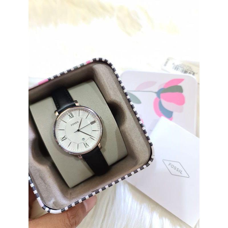 Original 100 Fossil Watch Women Black es3972 Fesyen Wanita Jam