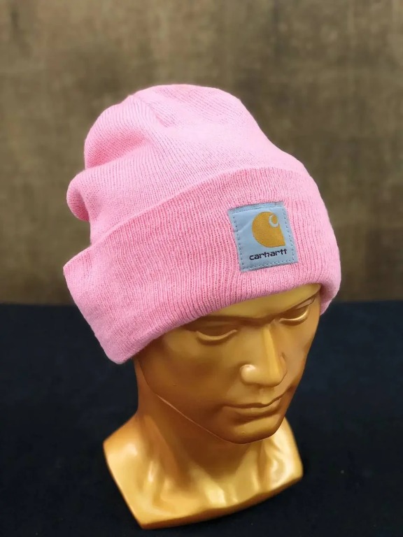 Pink Carhartt Beanie Men s Fashion Watches Accessories Cap