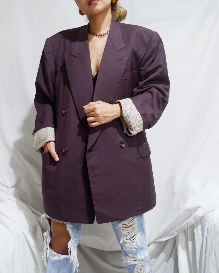 plum colored blazer