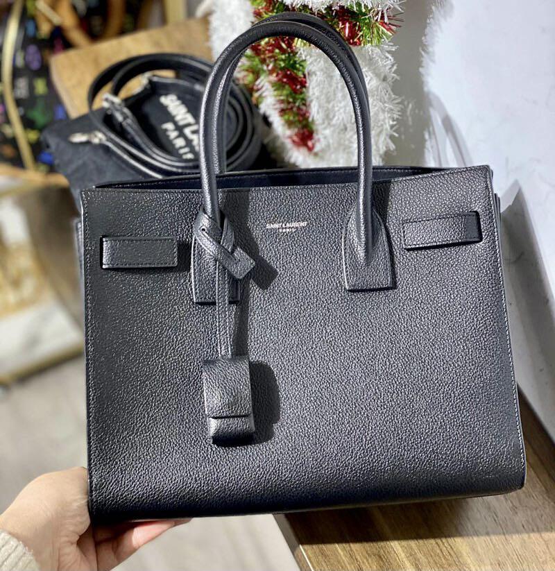 SAINT LAURENT Sac De Jour Large in grey calf, Luxury, Bags & Wallets on  Carousell