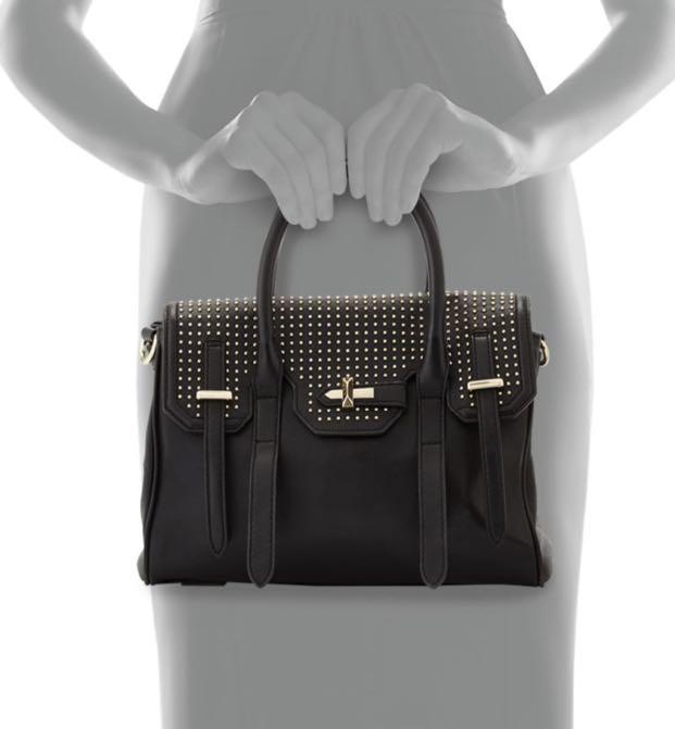 Rebecca minkoff black new arrivals studded bag