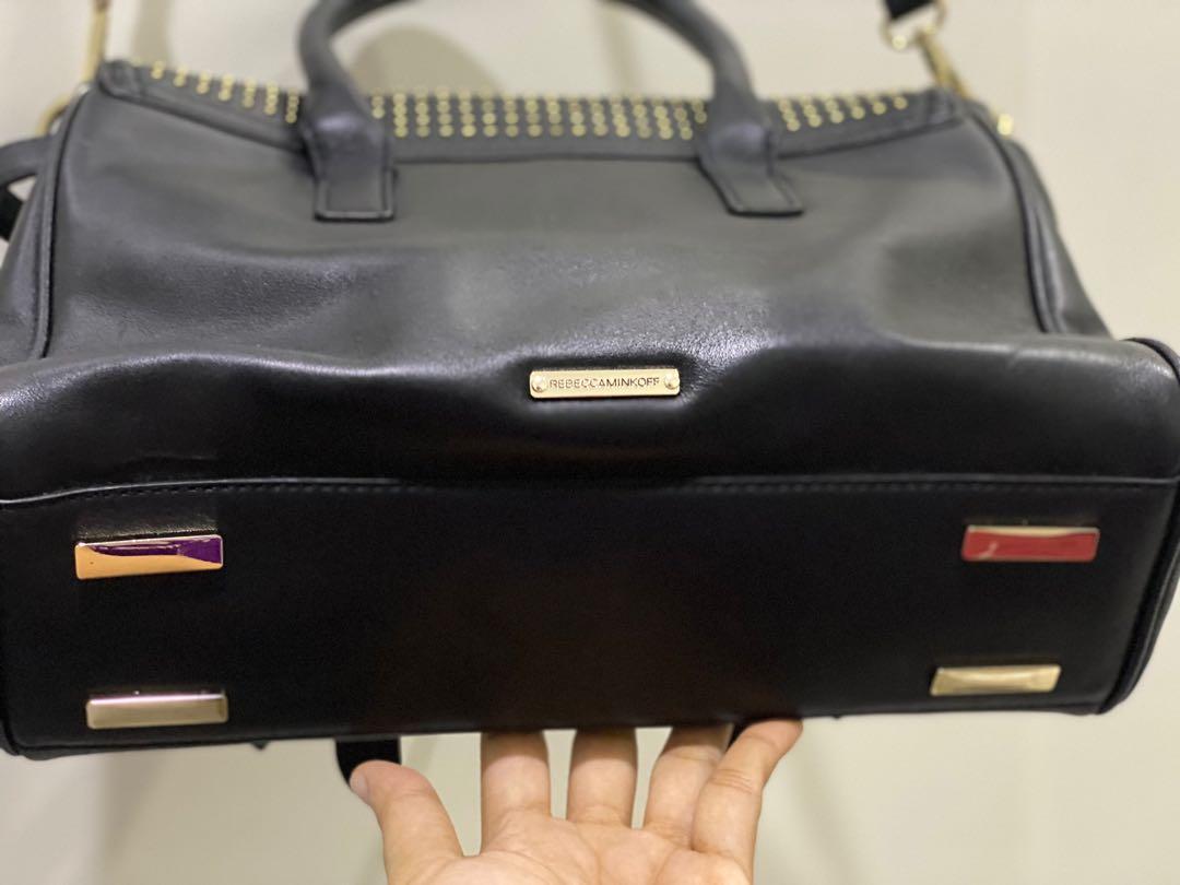 Rebecca minkoff clearance black studded bag