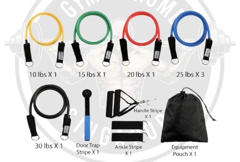 Resistance Bands 150lbs 68kg Sports Equipment Exercise Fitness Weights Dumbbells On Carousell