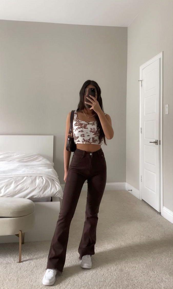 How To Wear Brown Pants - 20 Brown Pants Outfit Ideas