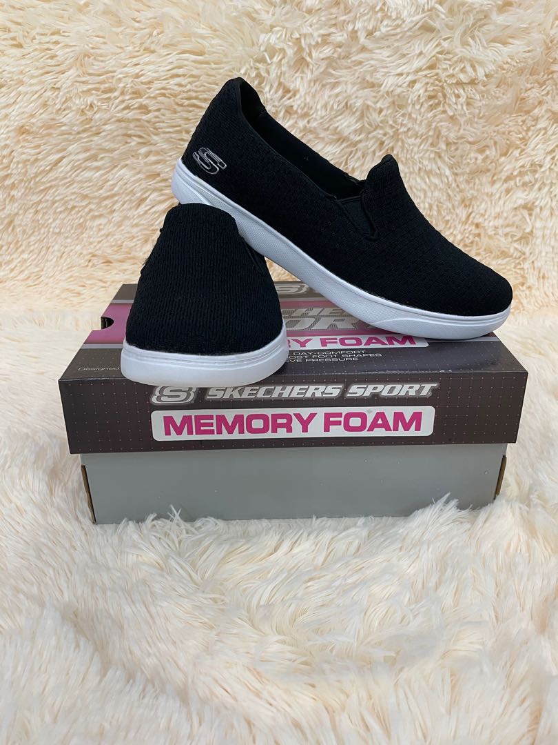 Skechers Memory Foam Shoe Women s Fashion Footwear Sneakers on