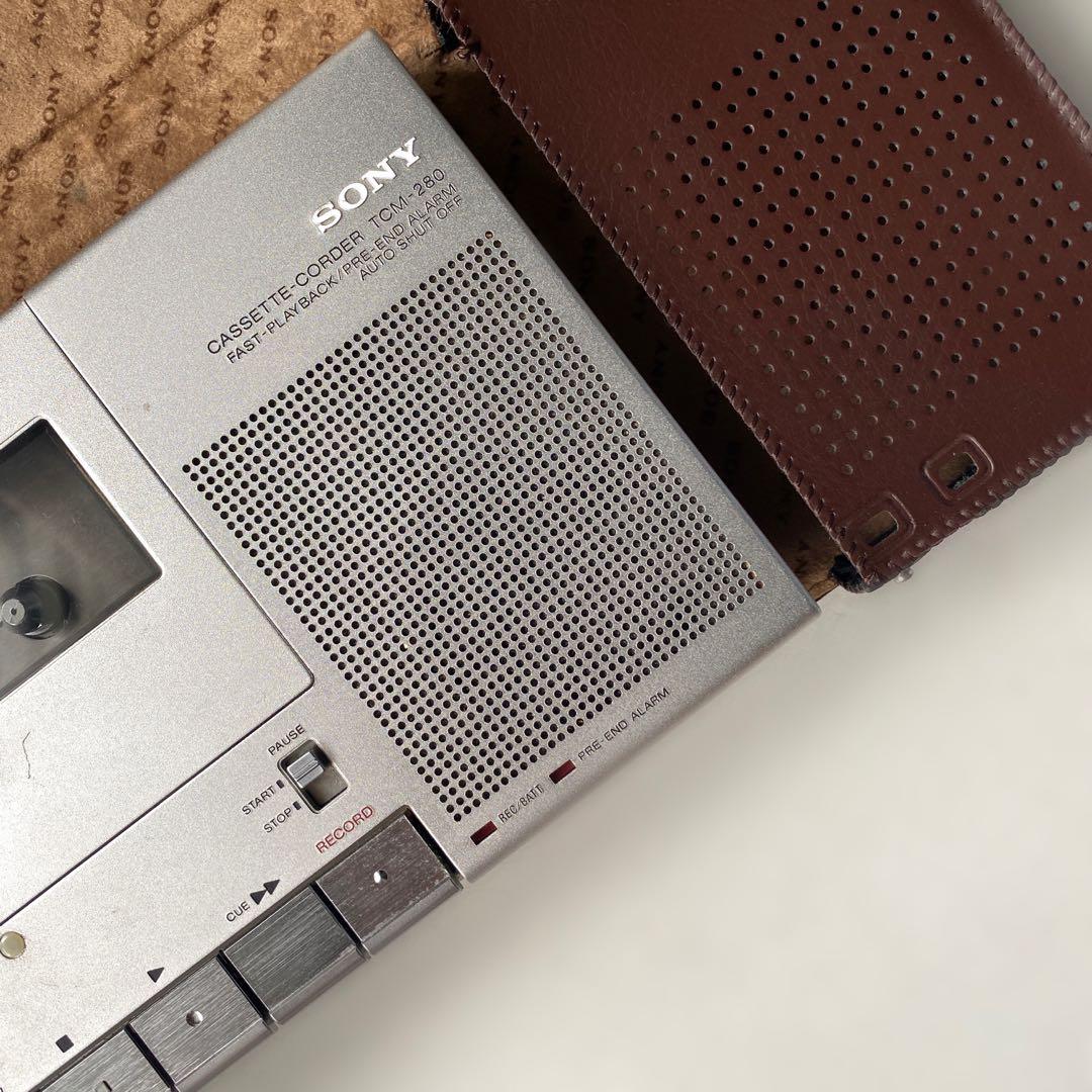 Magnétophone à Cassette Sony TCM-280 – Avec Boîte Et Notice – Vintage