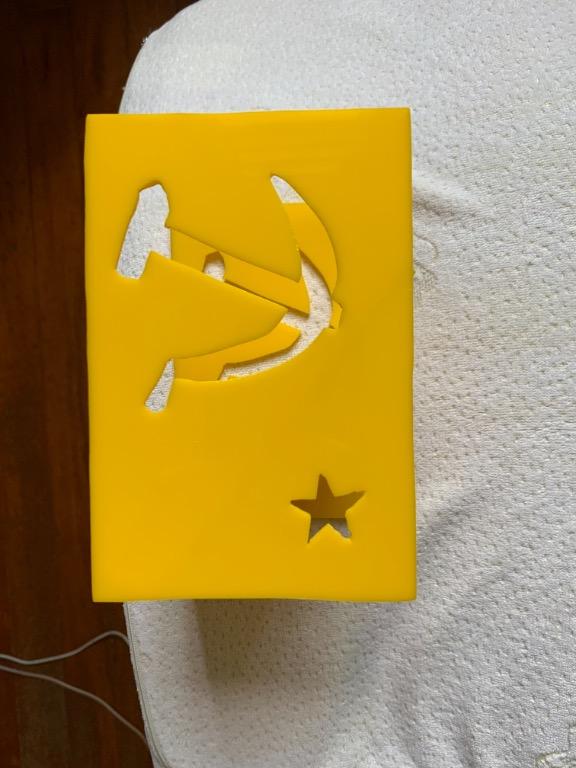 Soviet USSR item display frame CCCP logo hammer sickle phone holder ...