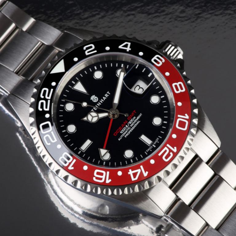 Steinhart Ocean One 39 GMT Black/Red Ceramic 2