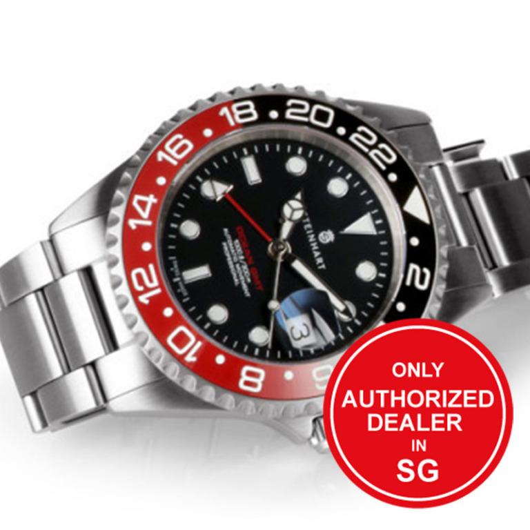 Steinhart Ocean One 39 GMT Black/Red Ceramic 2