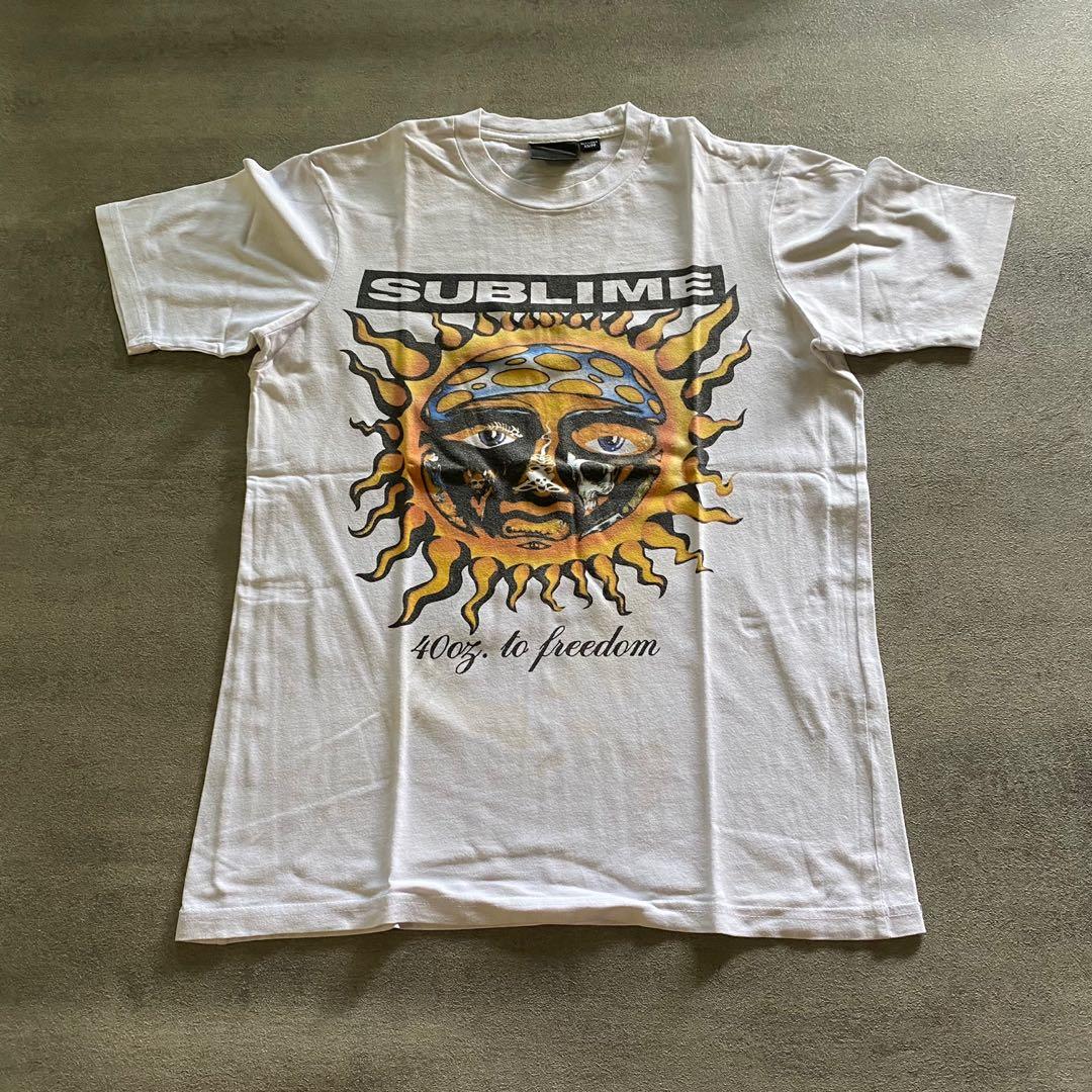 Sublime t-shirt white, Fesyen Pria 