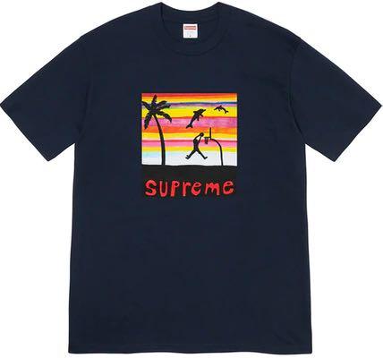 Supreme dunk tee navy Clearance