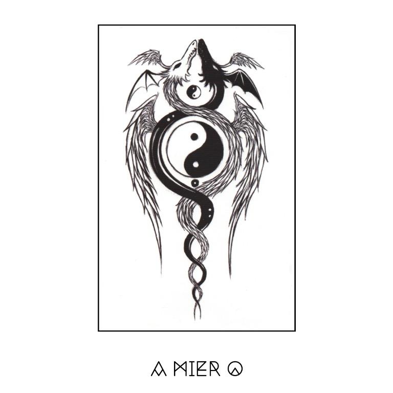 Temporary Tattoo Yin Yang with Wings, Men's Fashion, Watches