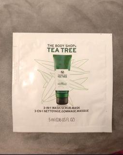 #HelpMe The Body Shop Tea Tree 3 in 1 Wash Scrub Mask tester