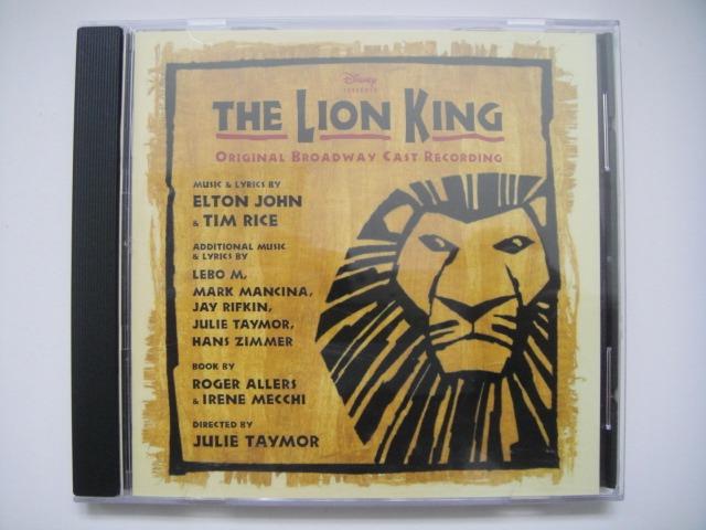 The Lion King (Disney) (Original Broadway Cast Recording) CD (台灣版) (附歌詞