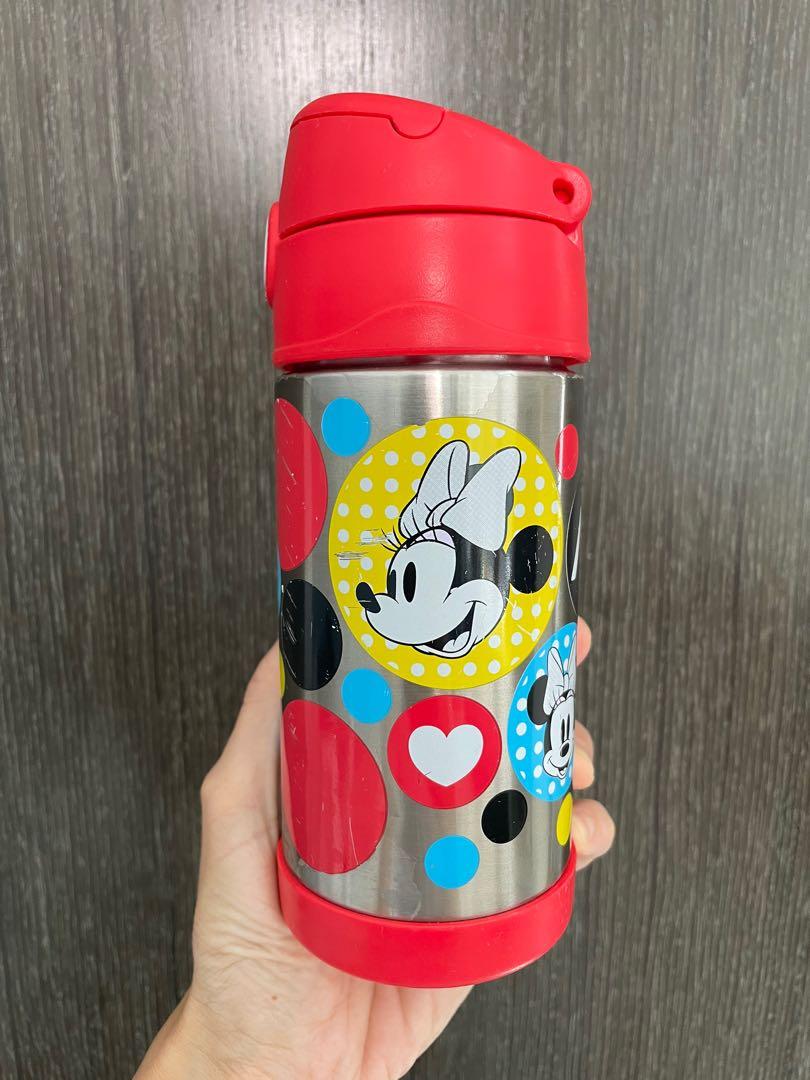 Thermos Funtainer Minnie Mouse Insulated Bottle With Straw, Red