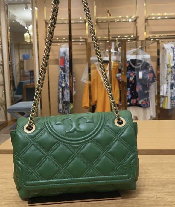 Tory Burch Bag (Green), Luxury, Bags & Wallets on Carousell